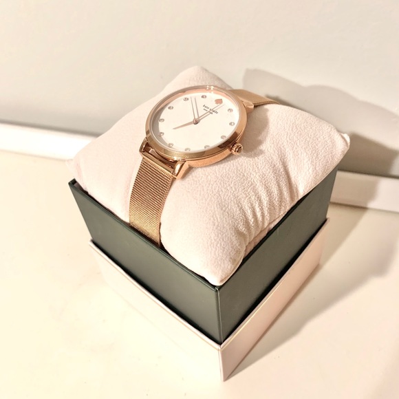 NWT Kate Spade mesh bracelet rosegold tone watch - Picture 2 of 4